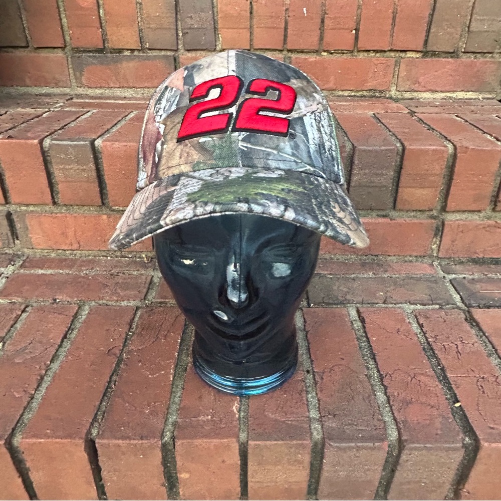 Joey Logano #22 NASCAR adjustable camo hat made - Picture 2 of 8
